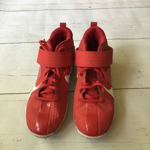 Nike Baseball Cleats - Trout Red Youth Size 6 EUR 38.5 - Picture 7 of 9